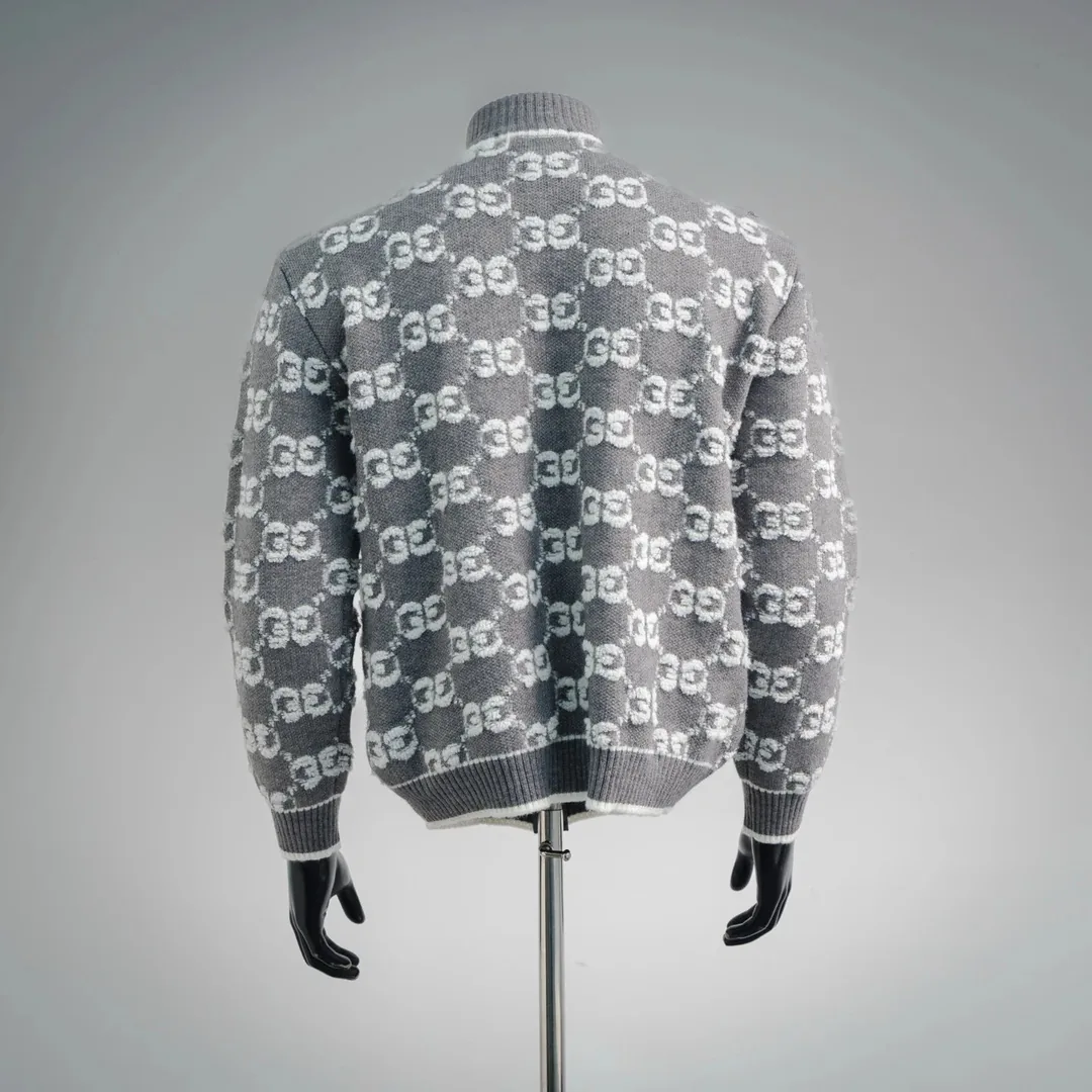 Jacquard Cotton Sweater — Photo 2