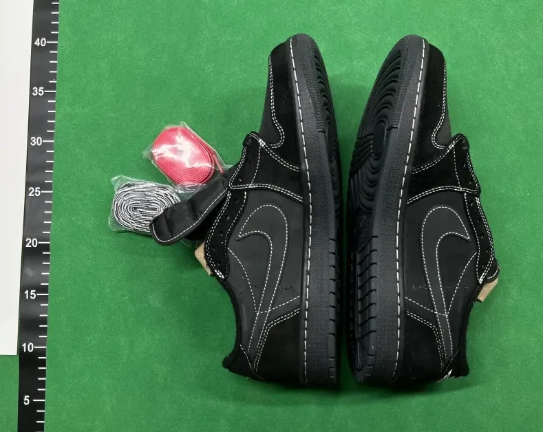 Jordan 1 Low Black Phantom Sneakers — Photo 11