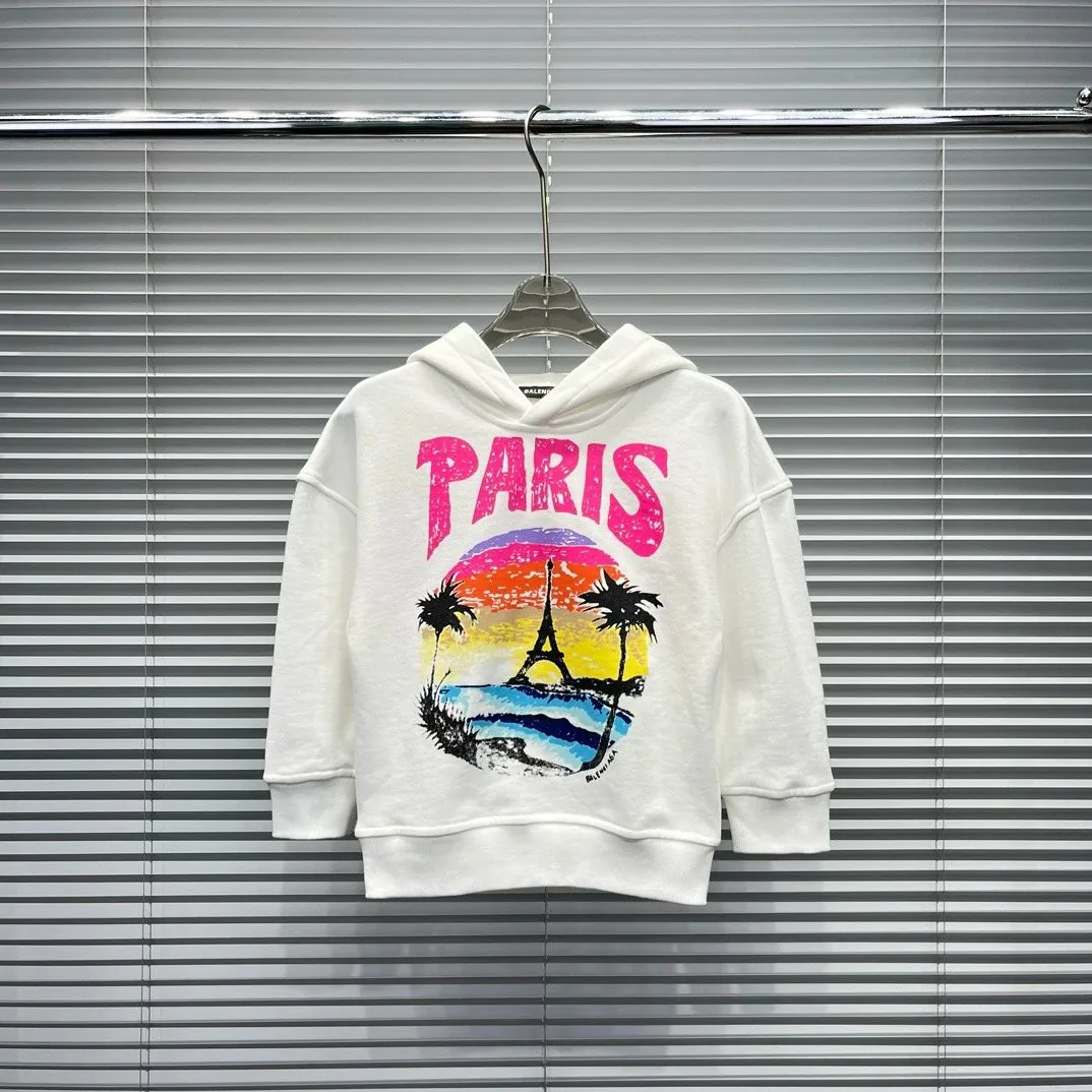 Paris Print Kids Hoodie — Photo 10