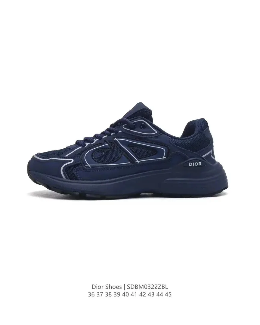 Dior B22 Navy White Low-Tops — Photo 15