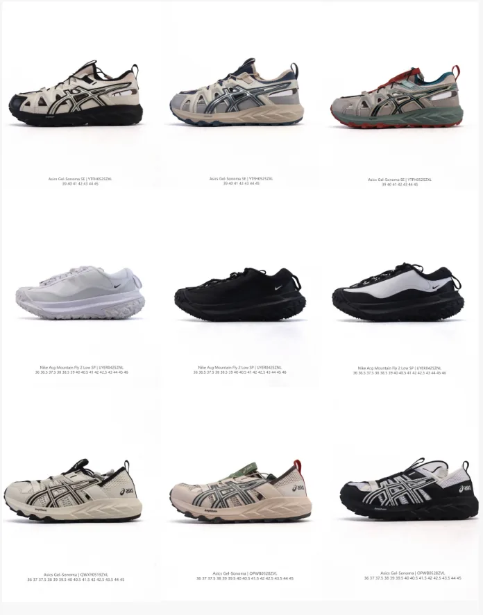 Asics White Outdoor Trail Shoes