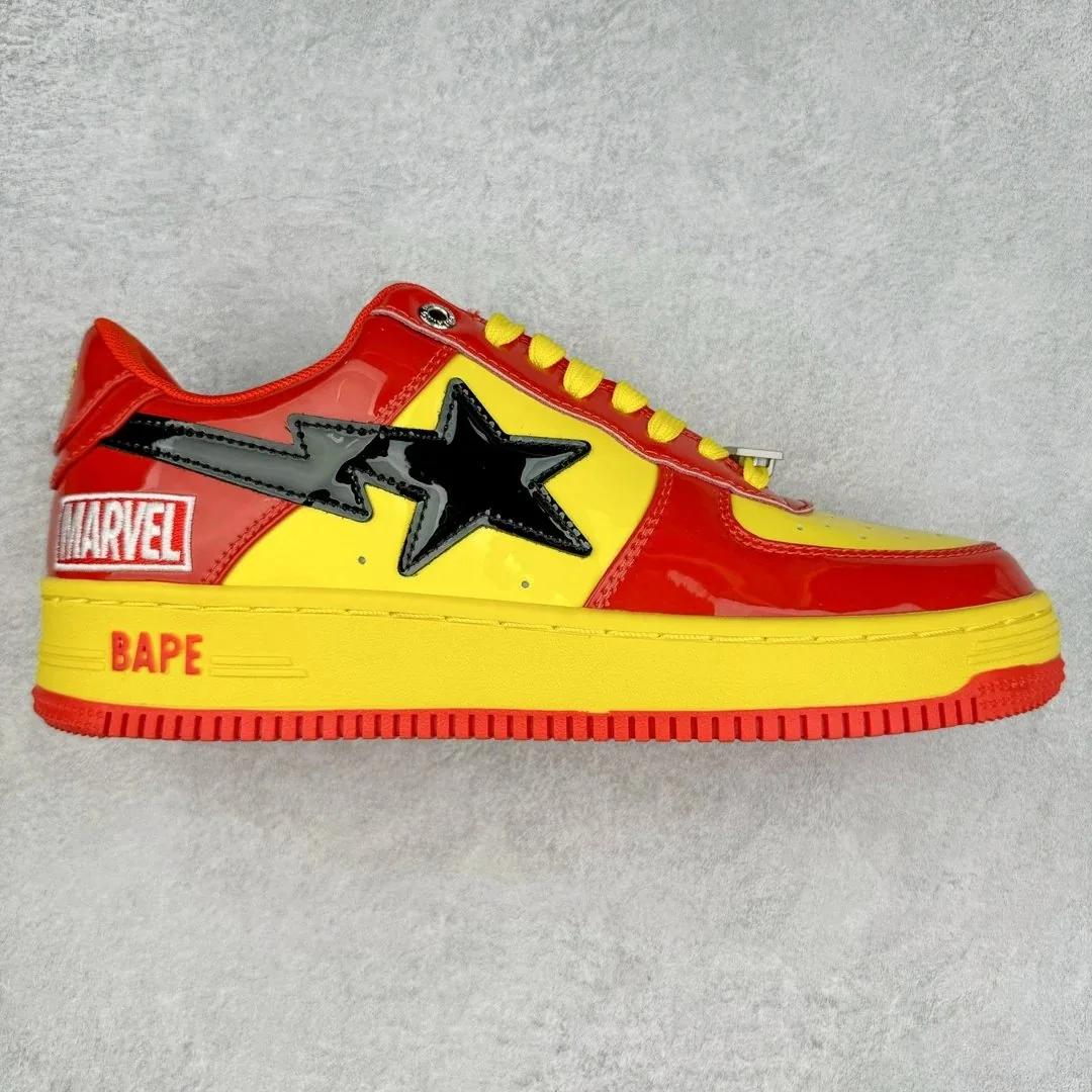 Bape Sta White Black Bapesta Low Sneakers — Photo 8