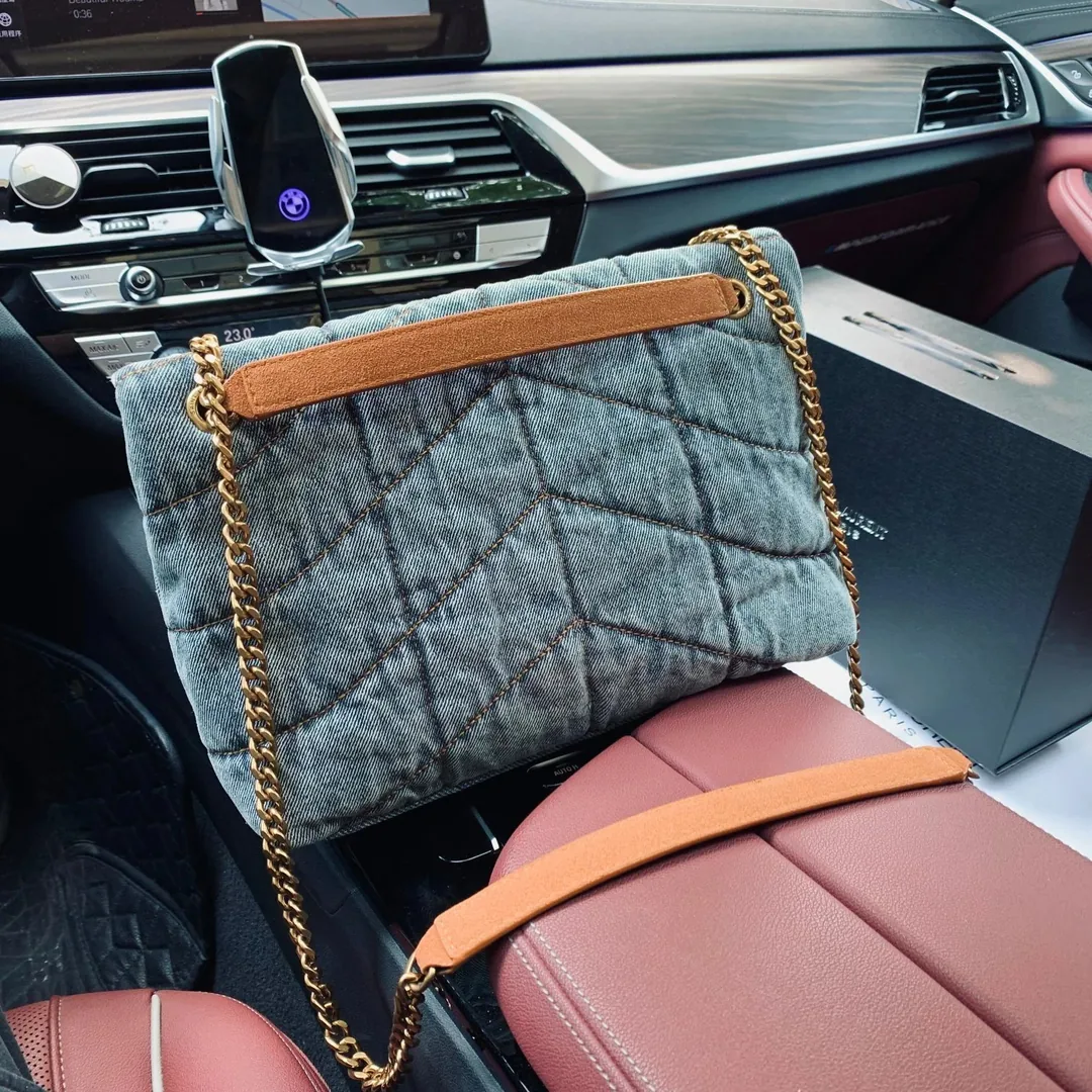 Saint Laurent Denim Blue Chain Bag — Zdjęcie 5