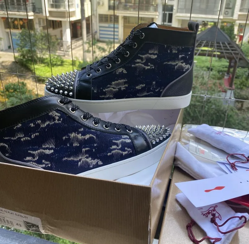 Christian Louboutin Louis High-Top Black High-Tops — Photo 3