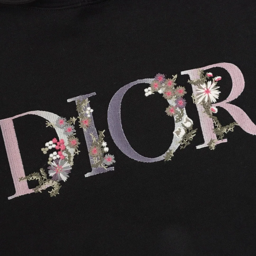 Dior Floral Embroidered Hoodie — Photo 5