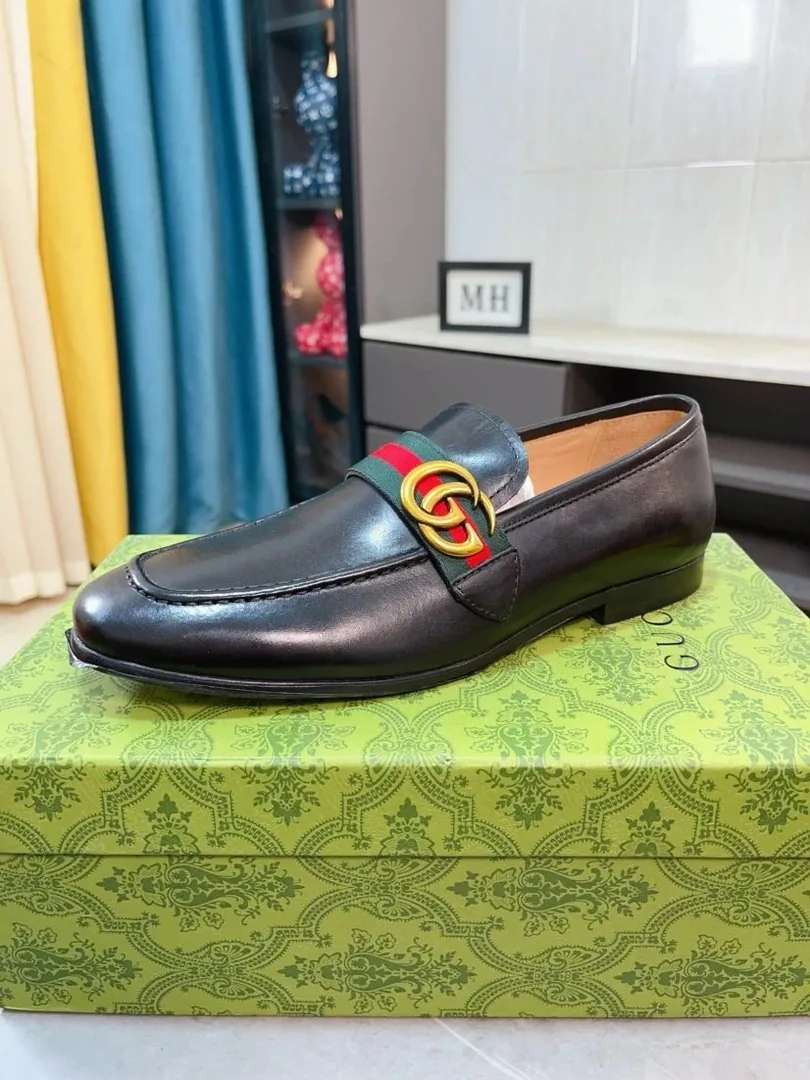 Gucci Horsebit Loafer Beige Grey Leather Low-Tops — Photo 8