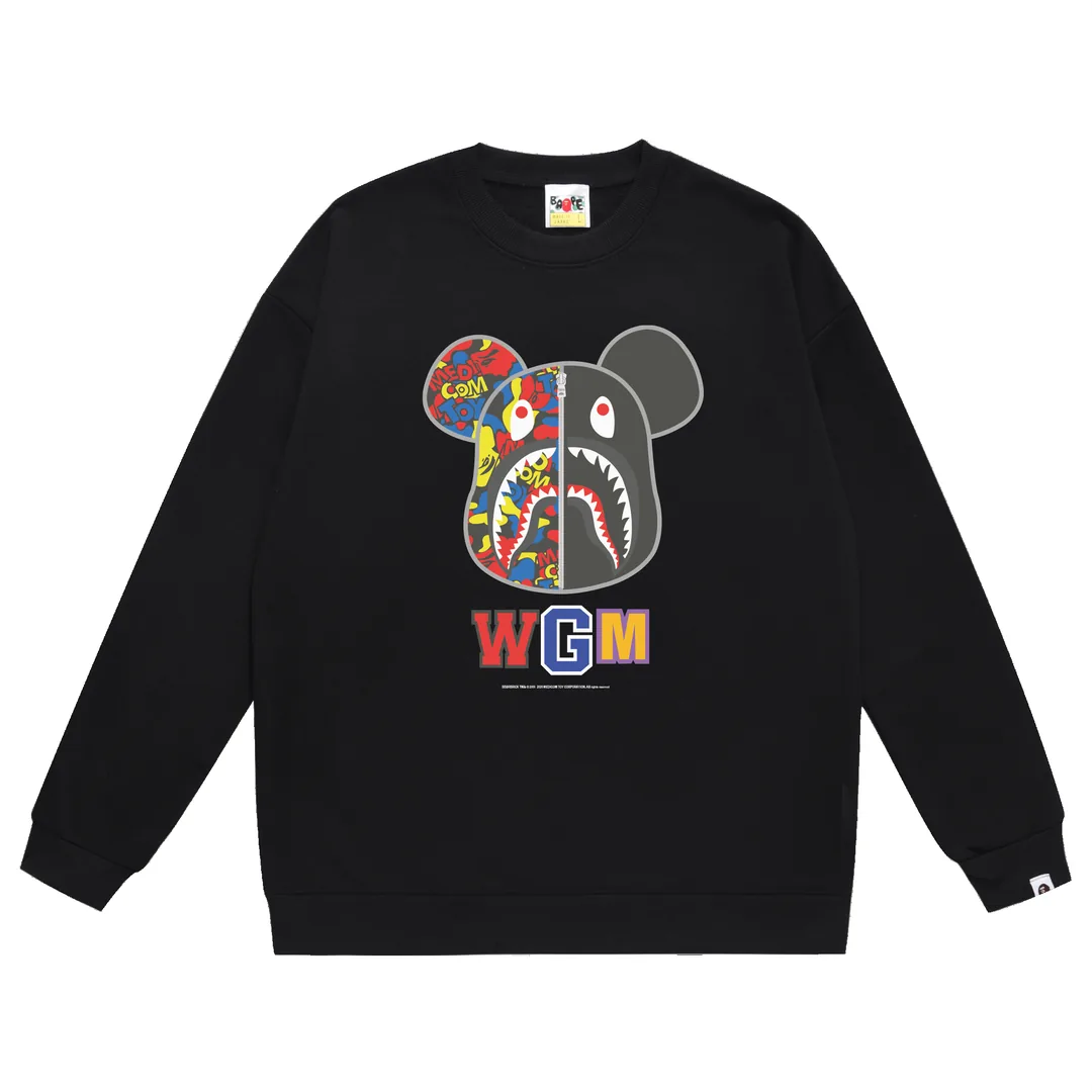 Print Fleece Crewneck Sweatshirt — Photo 12
