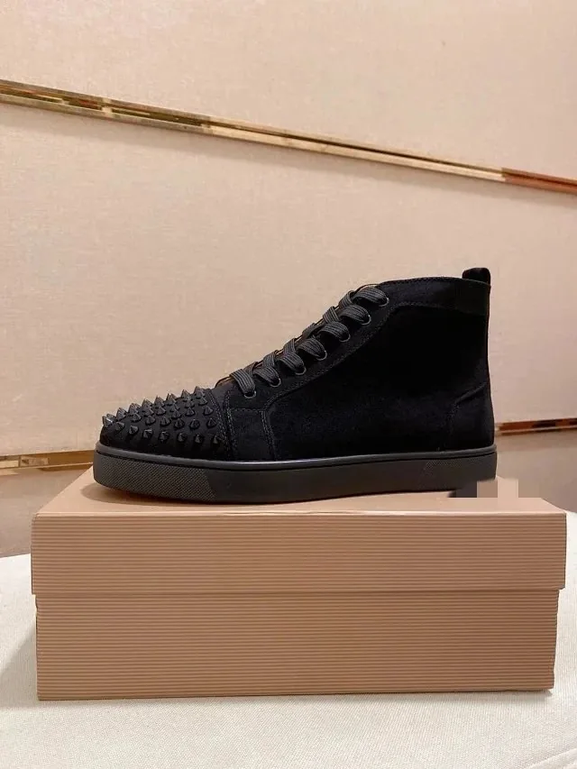 Christian Louboutin Louis Spikes High-Top Studded High-Tops — Photo 5