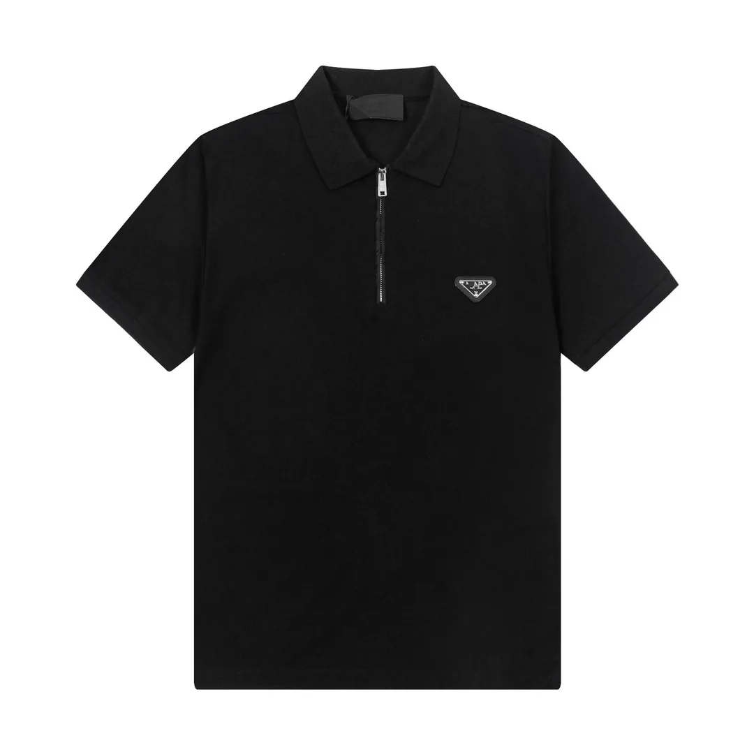 Prada Zip Metal Triangle Polo Shirt — photo 2