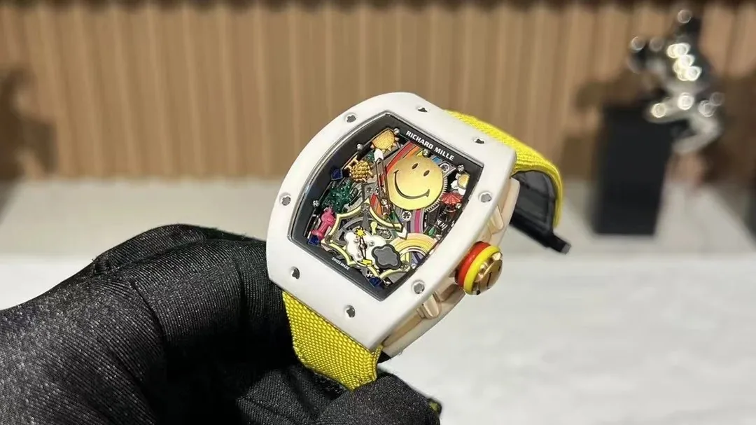 Skeleton Smiley Barrel Watch