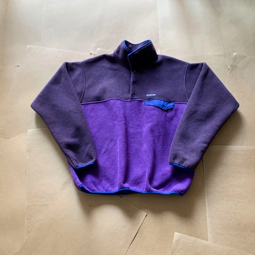 Patagonia Fleece Snap Pullover Jacket — QC