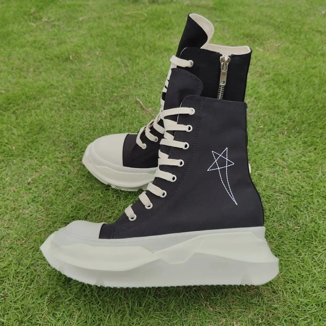 Rick Owens DRKSHDW Ramones High Black Jumbo Laced — QC