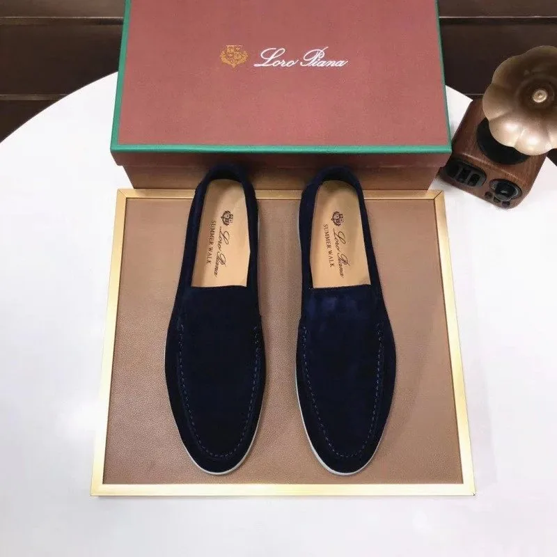 Loro Piana Summer Walk Brown Loafers — Photo 4