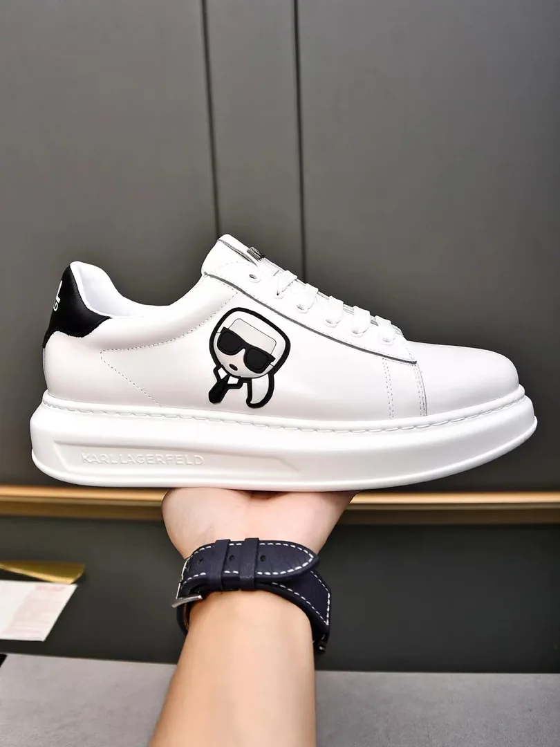 Karl Lagerfeld Kapri White KC Low-Top Sneakers