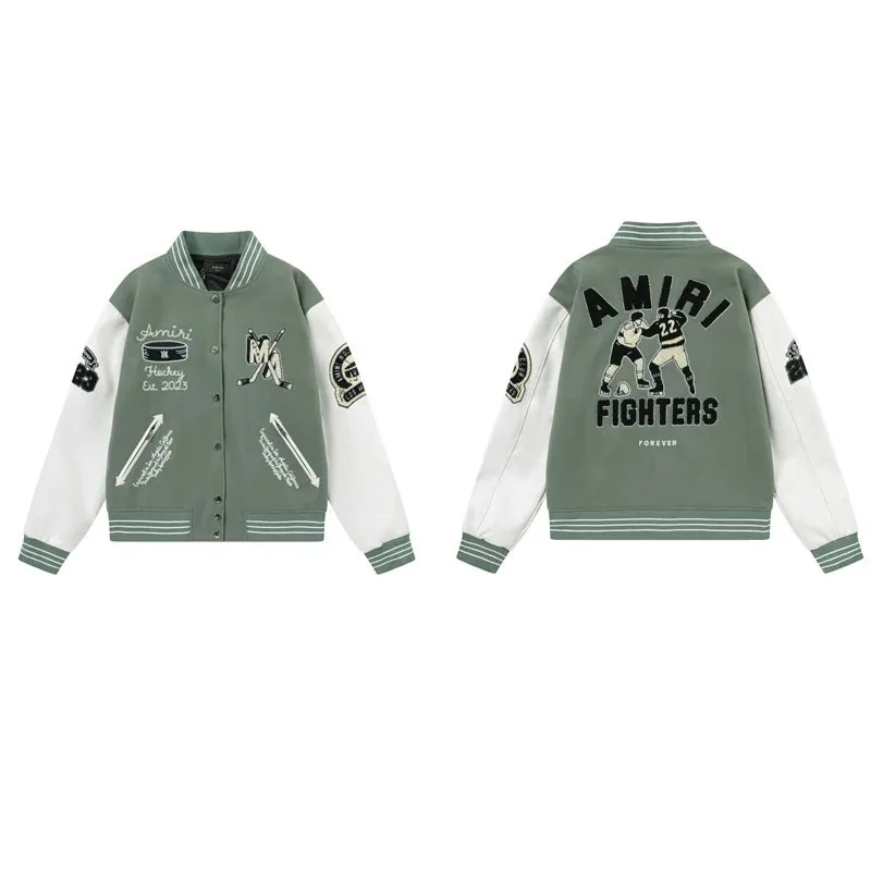 Amiri Embroidered Baseball Jacket — Photo 5