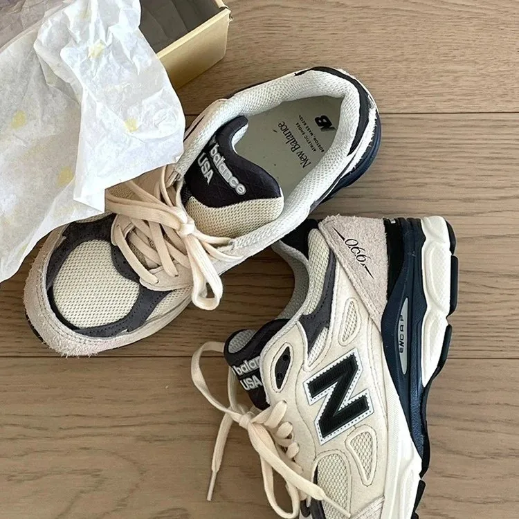 New Balance 990 Grey Dad Shoes — Photo 3