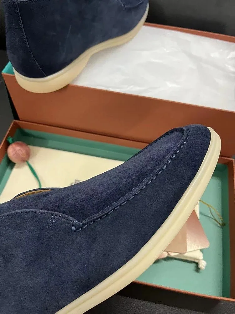 Loro Piana Open Walk Leather Sneakers — QC