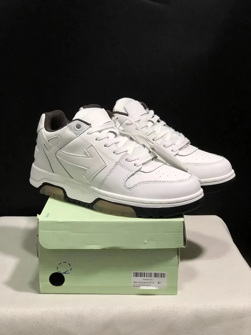 Off-White Out Of Office White Color-Block Platform Sneakers — Photo 4