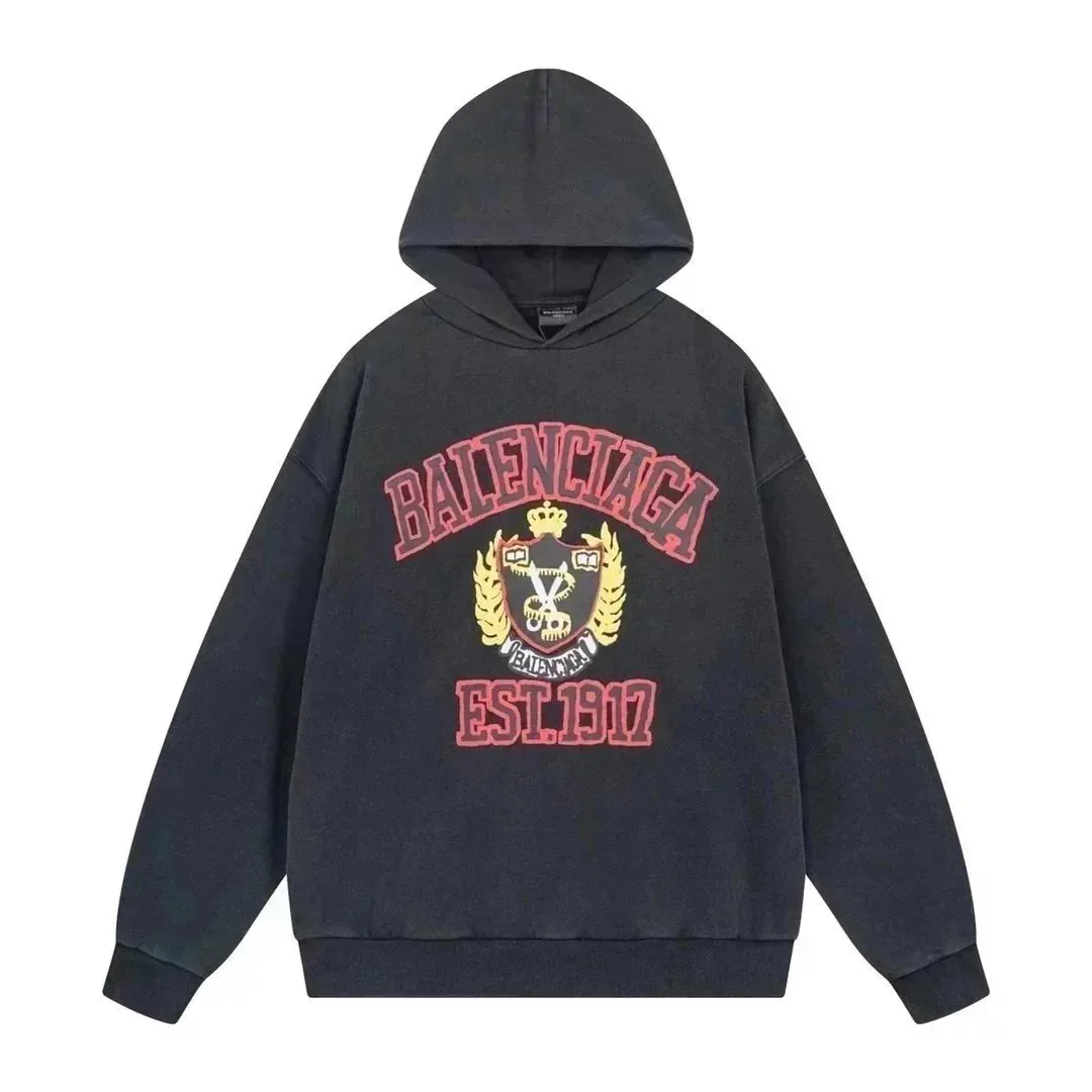 Balenciaga Campaign Logo White Hoodie — Photo 12