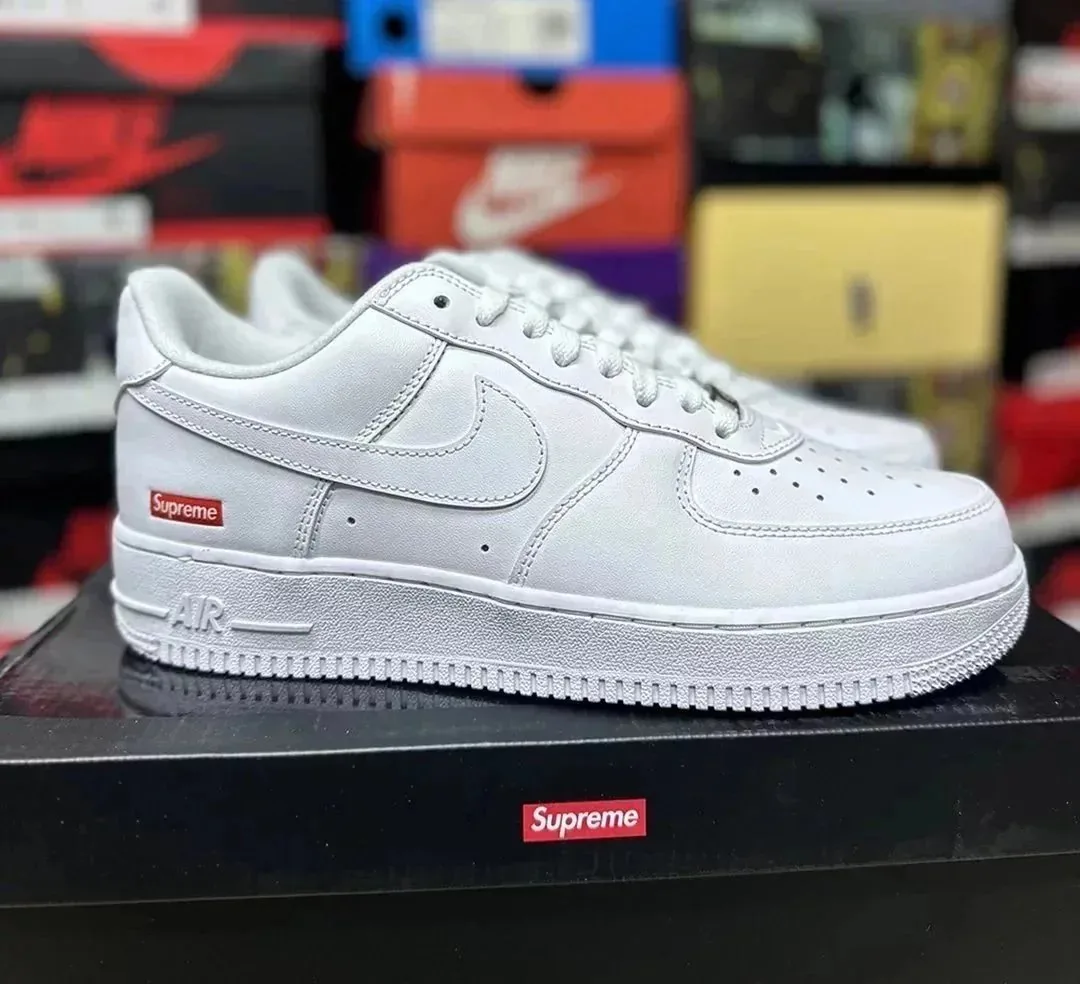 Nike Air Force 1 White Lace-Up Trainers — QC