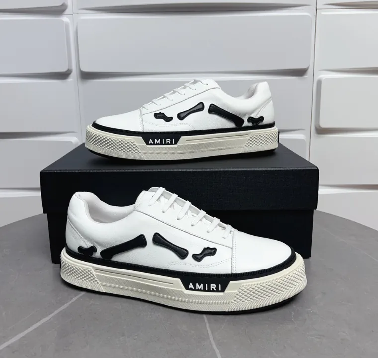 Amiri Stars Court Low White Beige Star Patch Sneakers — Photo 4