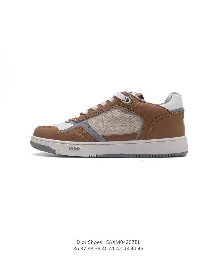 Dior B27 Grey Bee-Print Trainers — Photo 8