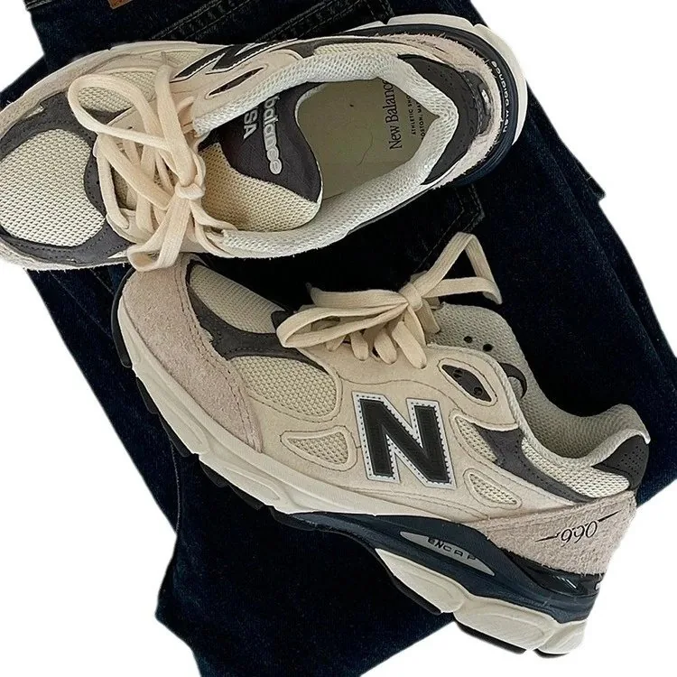 New Balance 990 Grey Dad Shoes — Photo 5