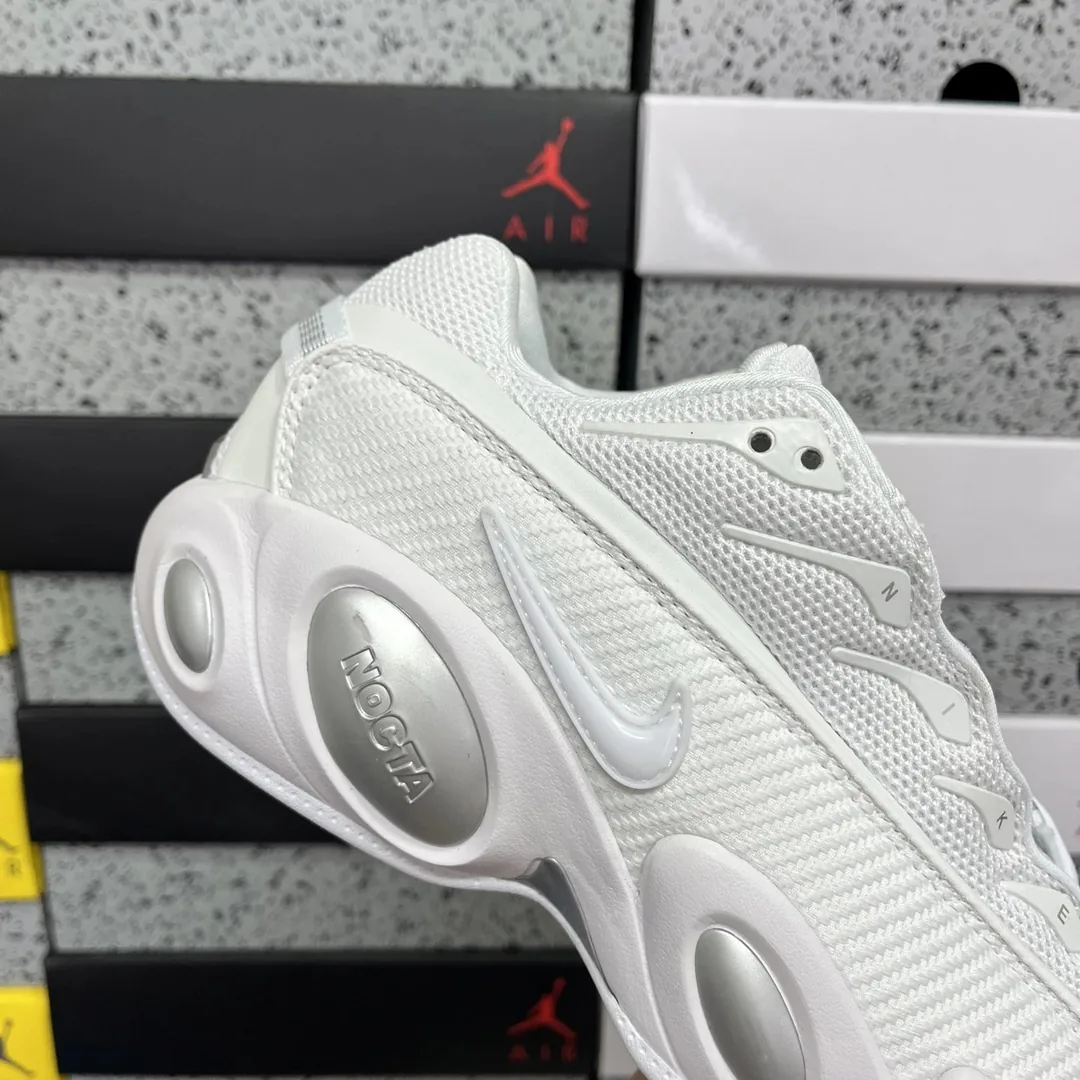 Nike White Grey Glide Basketball Shoes — QC