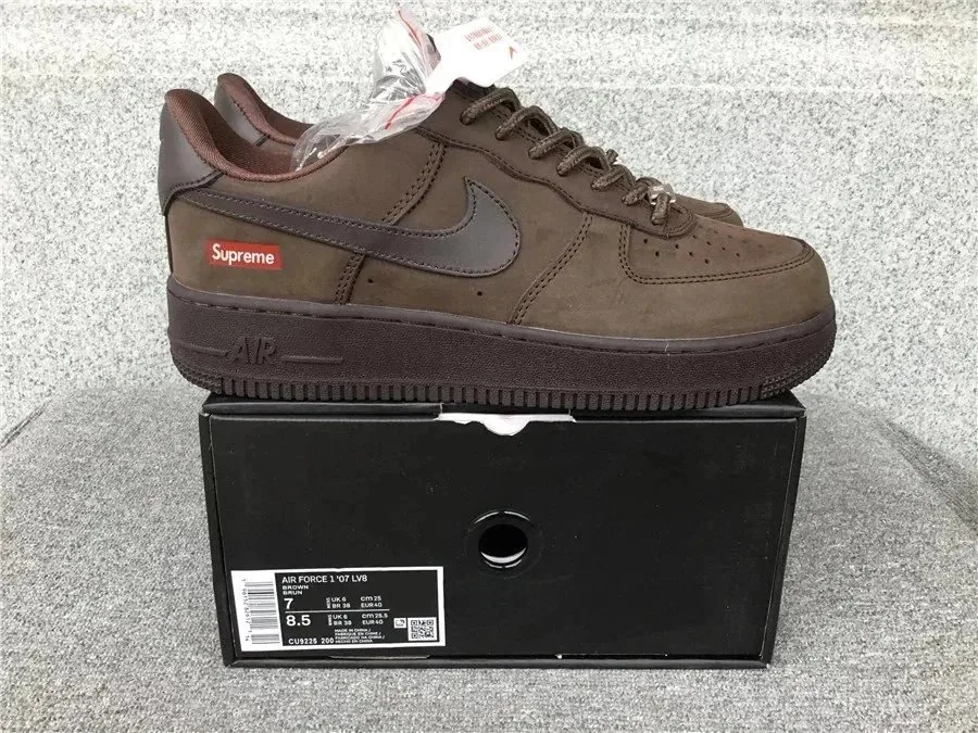 Nike Air Force 1 White Skate Shoes — photo 10