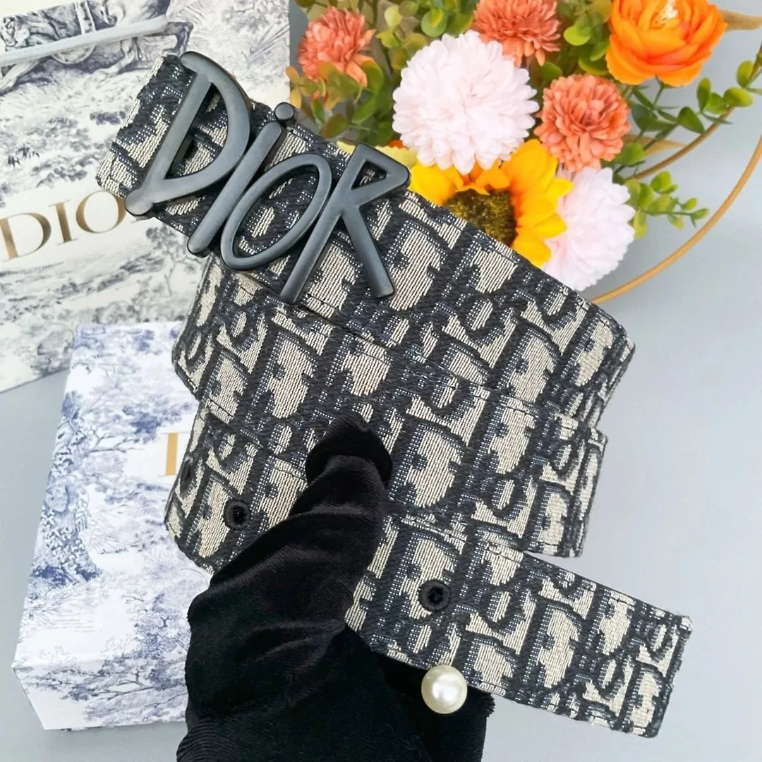 Dior Leather Letter Belt — QC