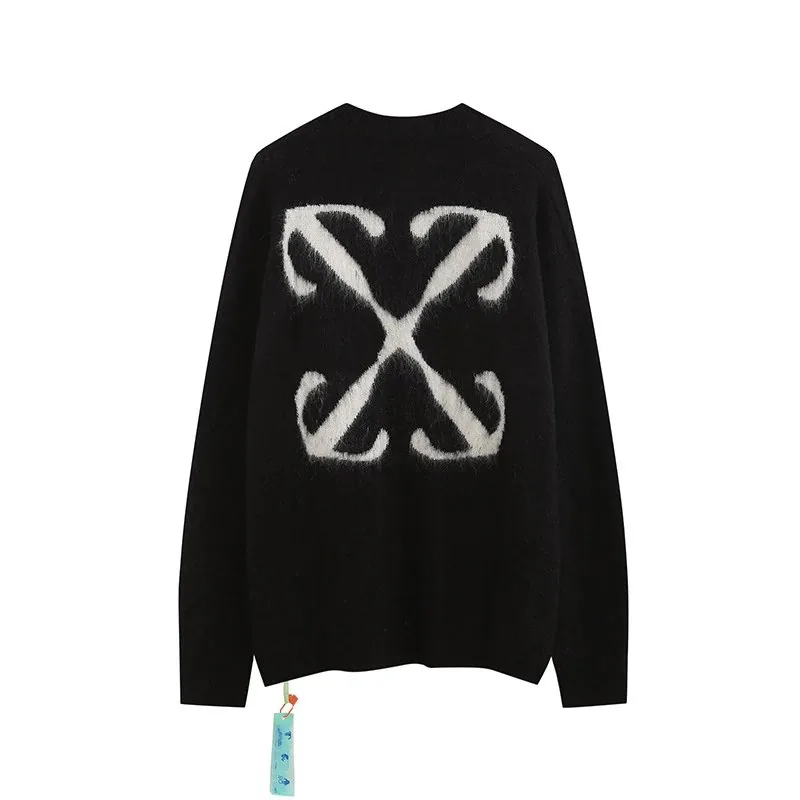 Gradient Arrow Mohair Knit Sweater — QC