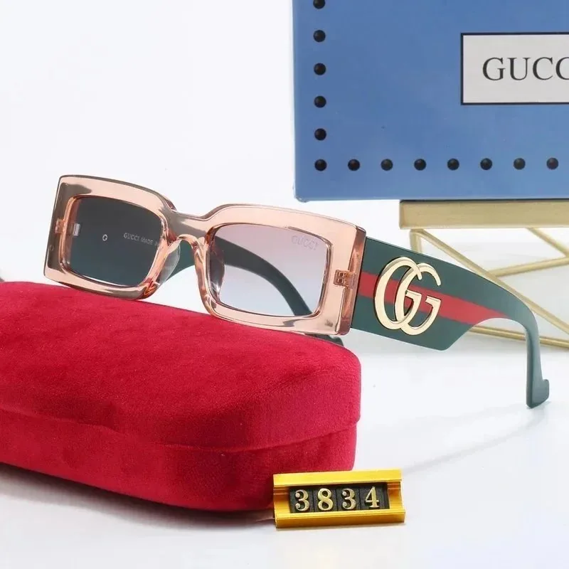 Gucci GG Logo Rectangular Sunglasses — QC