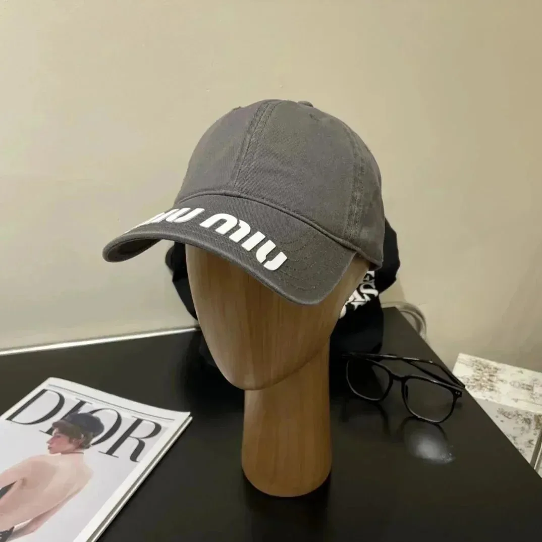 Miu Miu Logo Denim Newsboy Cap Collection — photo 3