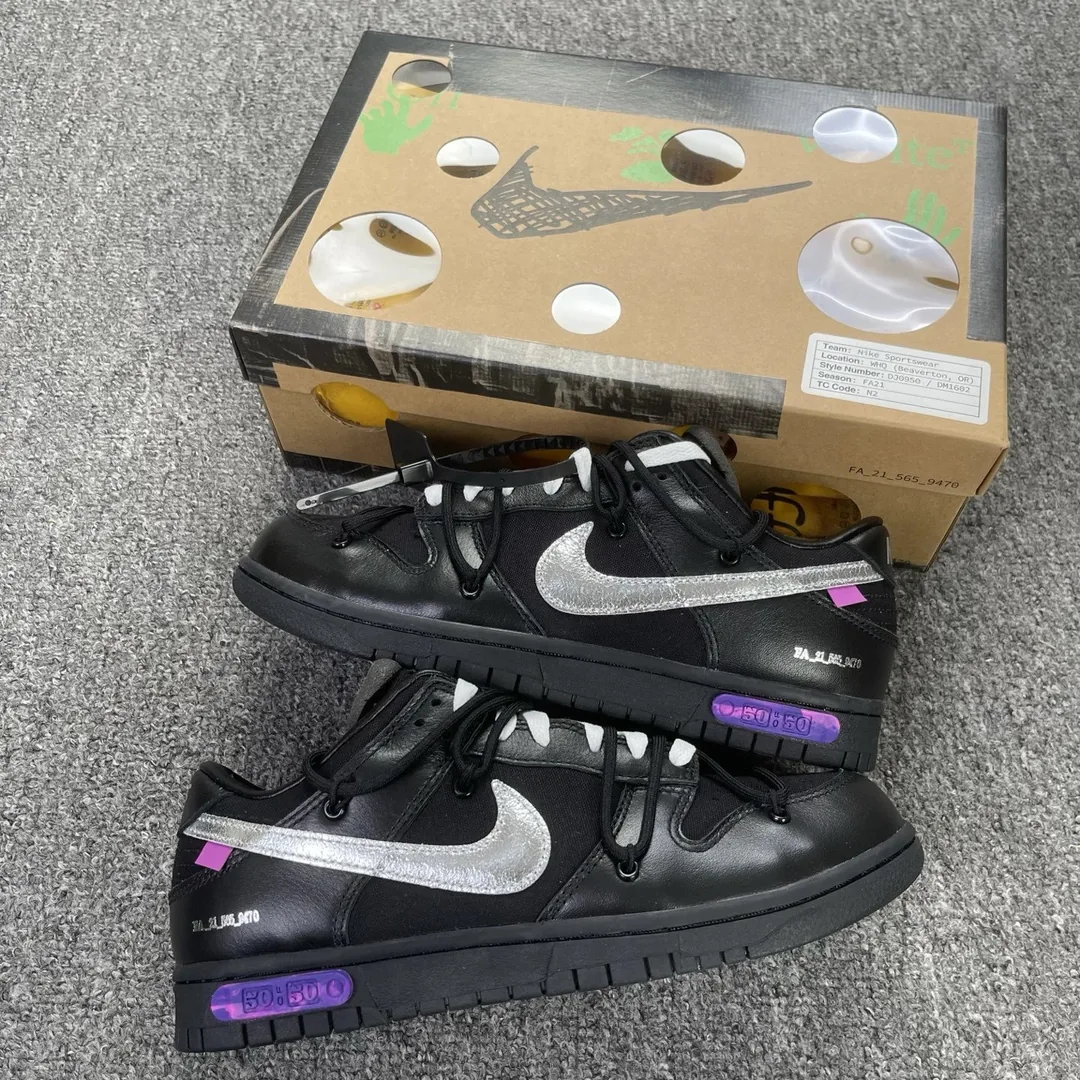 Nike Dunk Low Black Pink Purple The 50 — Photo 3