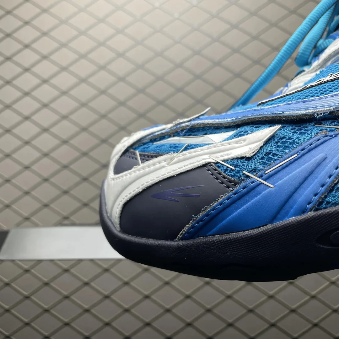 Blue Soleless Polyester Sneakers — photo 6