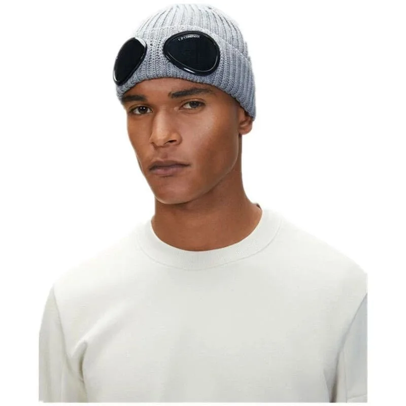 CP Company Ribbed Knit Goggle Beanie — QC