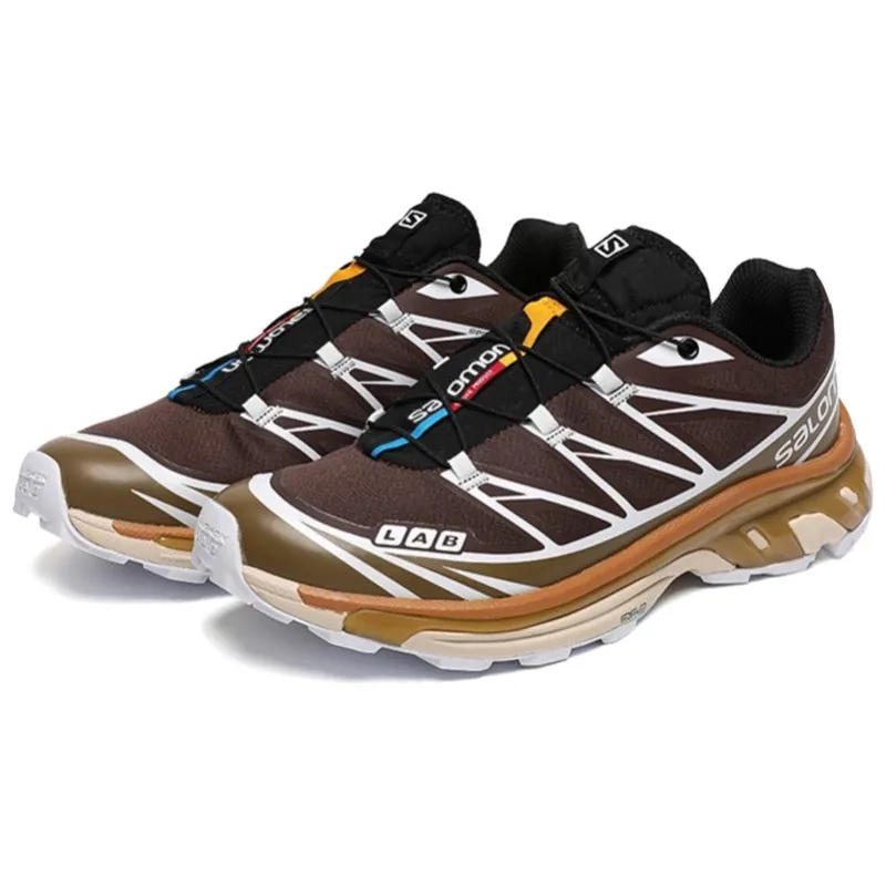 Salomon XT-6 Grey Lightweight Hiking Shoes — Photo 12