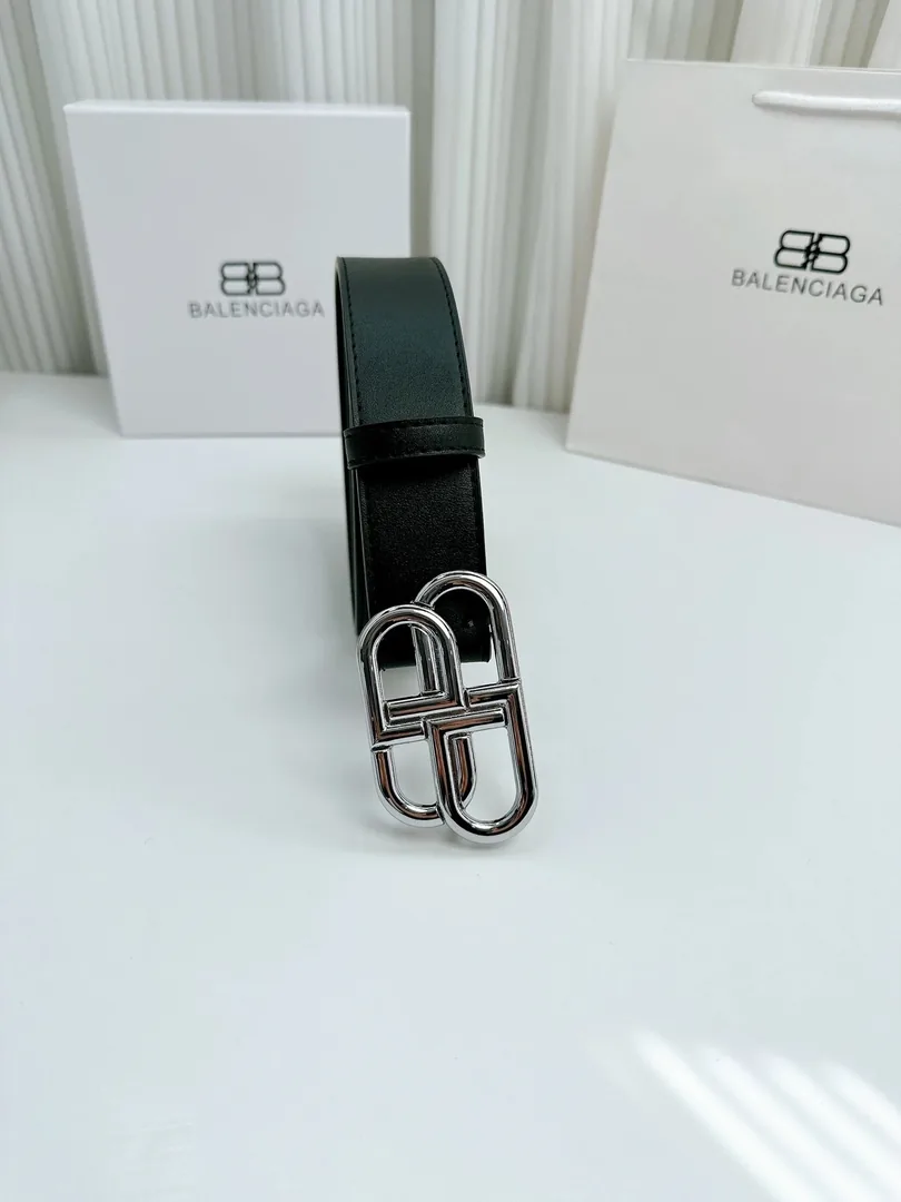 Balenciaga Signature Coated Canvas Belt — QC