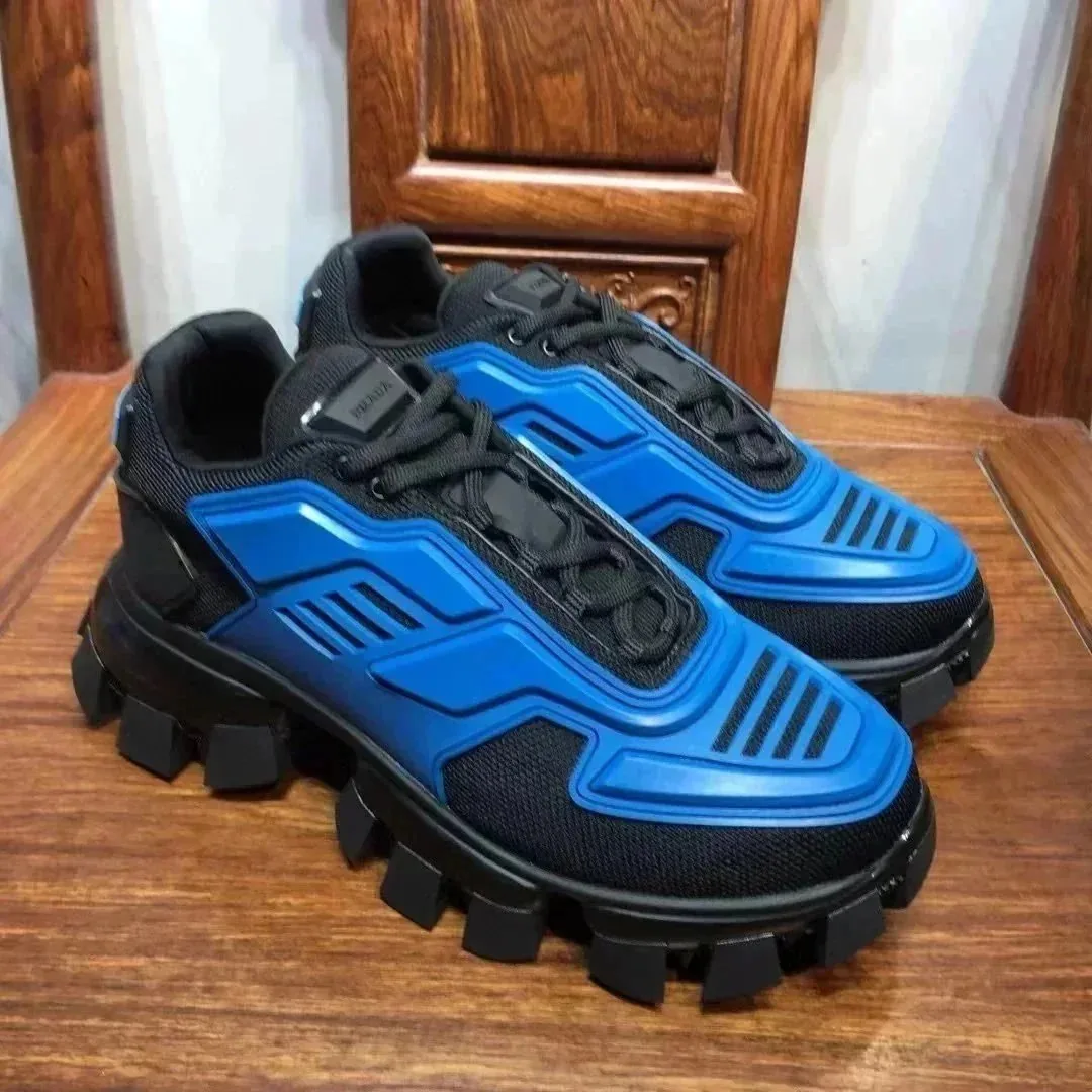 Prada Cloudbust Thunder Black Court Sneakers — Photo 4