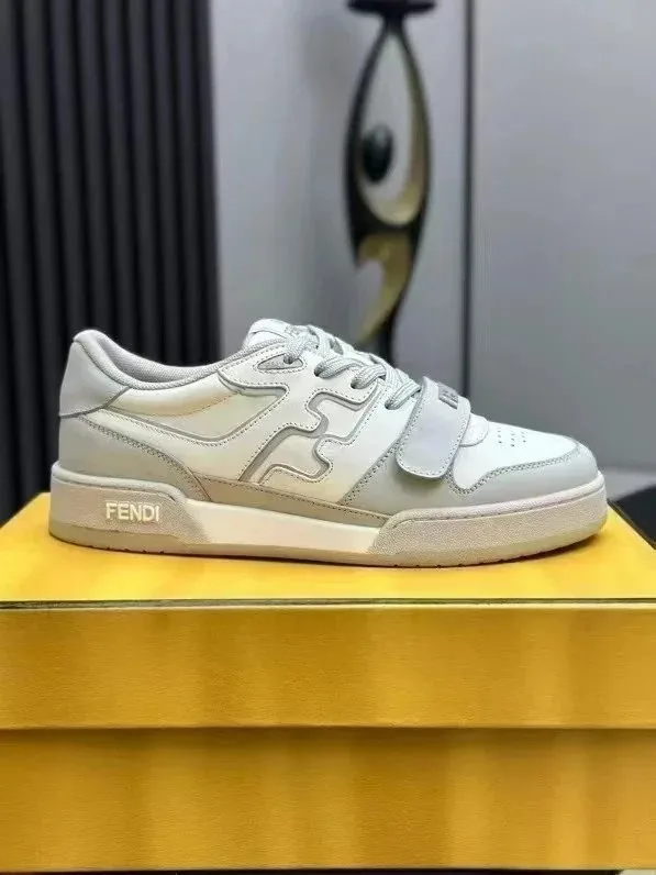 Fendi White Low-Top Skate Shoes — QC