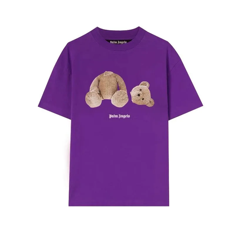 Palm Angels Letter Print Crewneck T-Shirt — Photo 13
