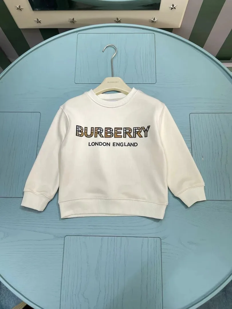 Plaid Embroidered Kids Sweatshirt — Photo 2