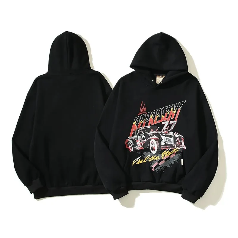 Vintage High Street Racing Hooded Hoodie — Photo 5
