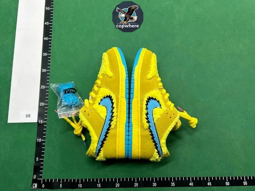 Yellow Nike Dunk Skate Shoes