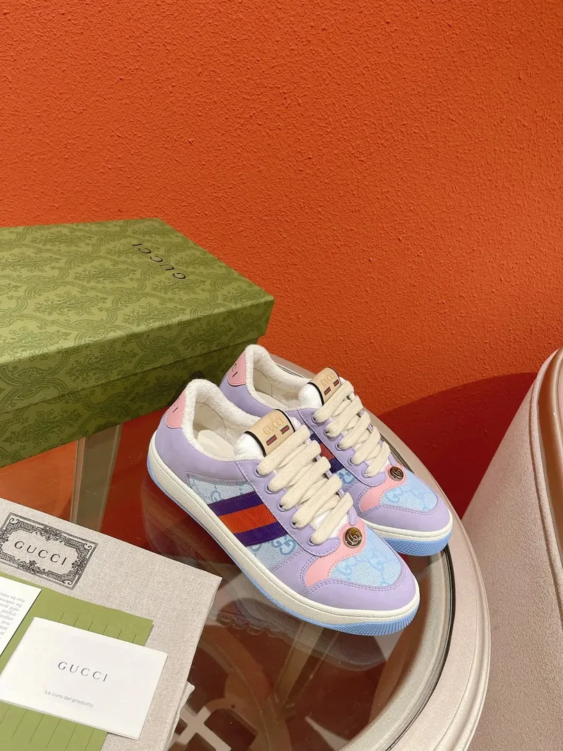 Gucci Screener Beige Low-Top Sneakers — photo 7
