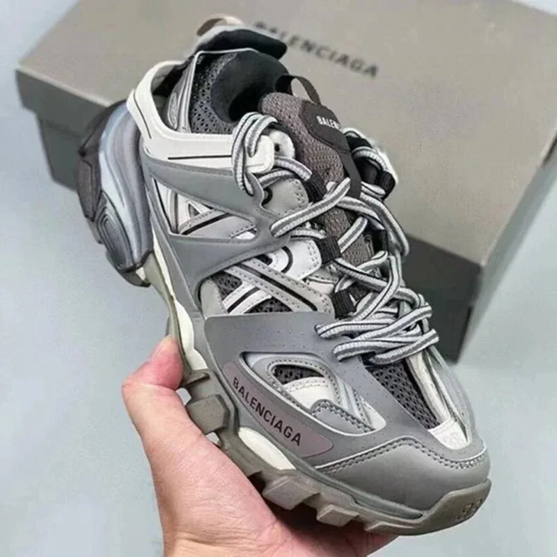 Balenciaga Track Grey Retro Dad Shoes — Photo 5