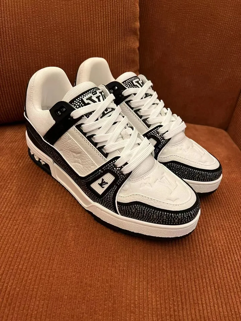 Louis Vuitton LV Trainer Dior Crystal Sneakers