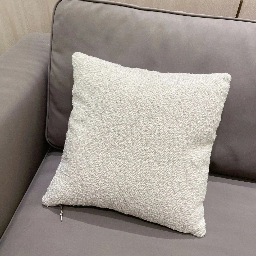 Shearling Cross Embroidered Cushion — QC