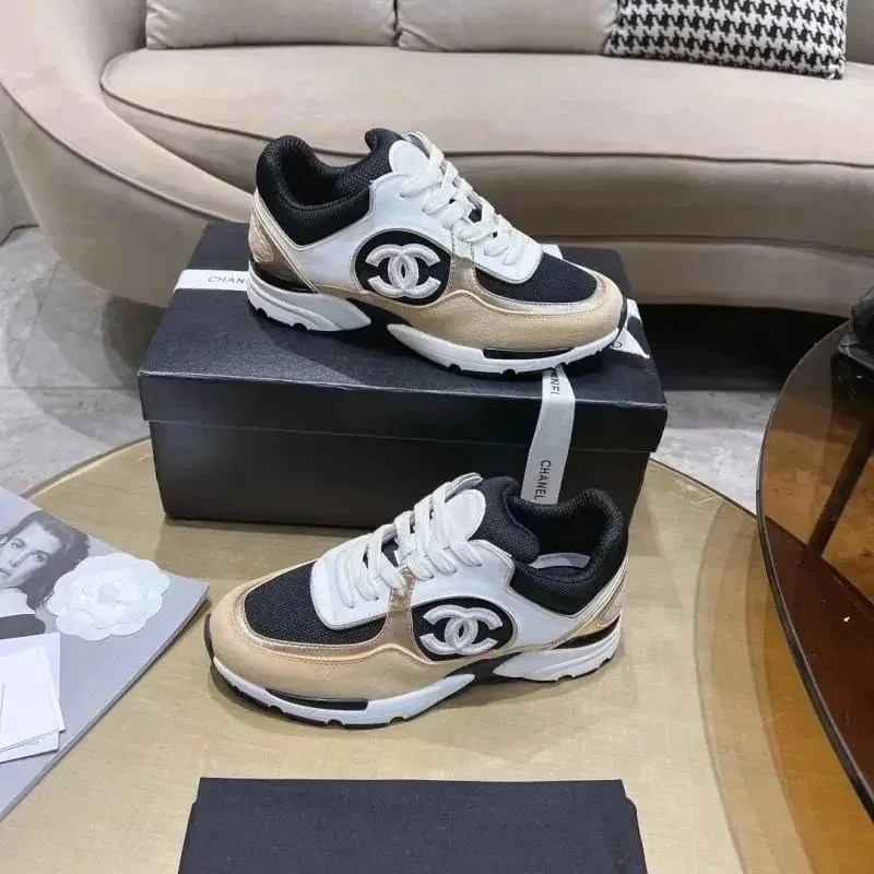 Chanel White Grey Sneakers — photo 11