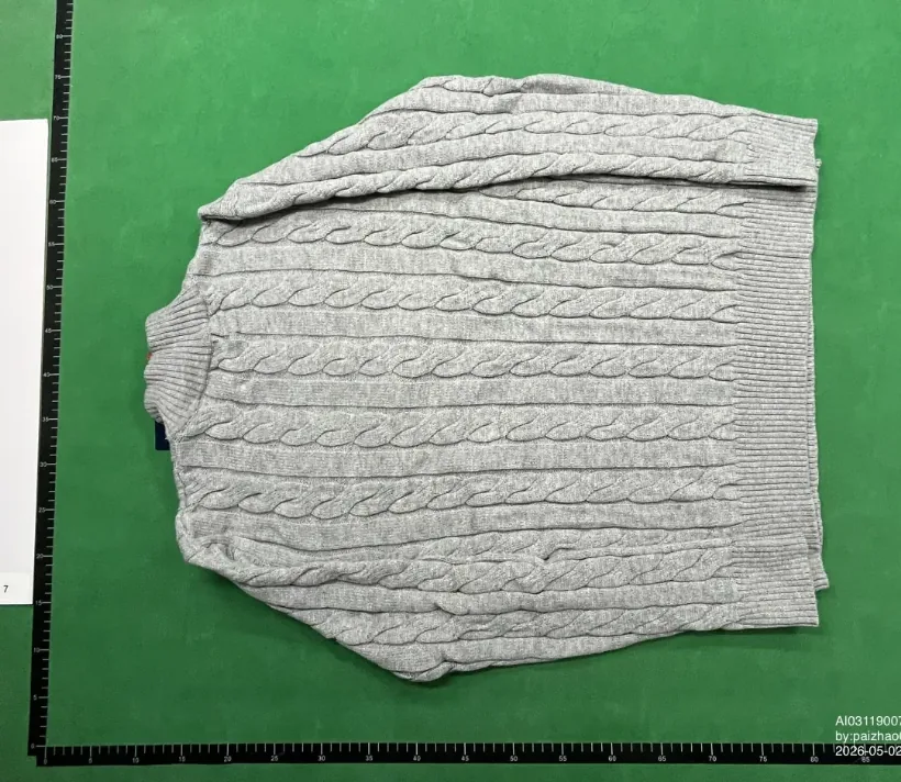 Half-Zip Cable Knit Sweater — photo 12